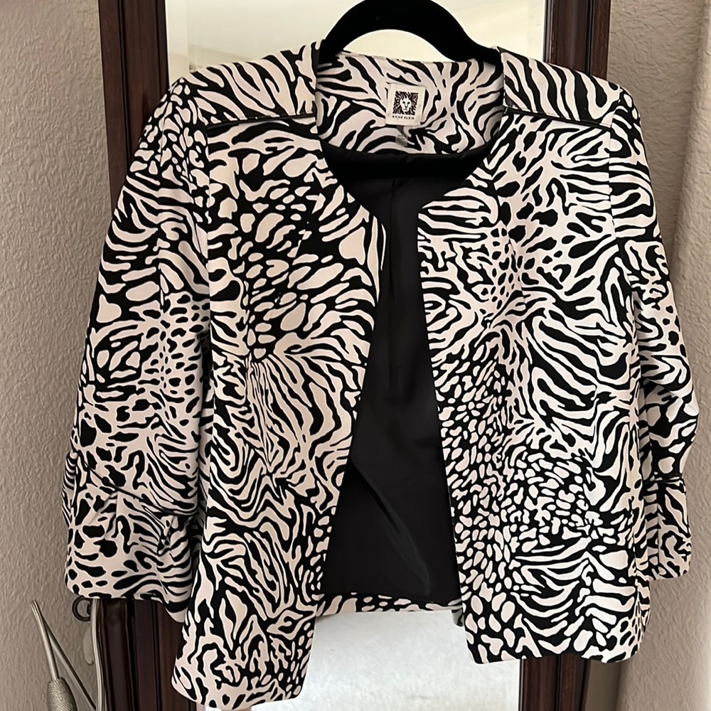 Anne Klein Animal Print Blazer